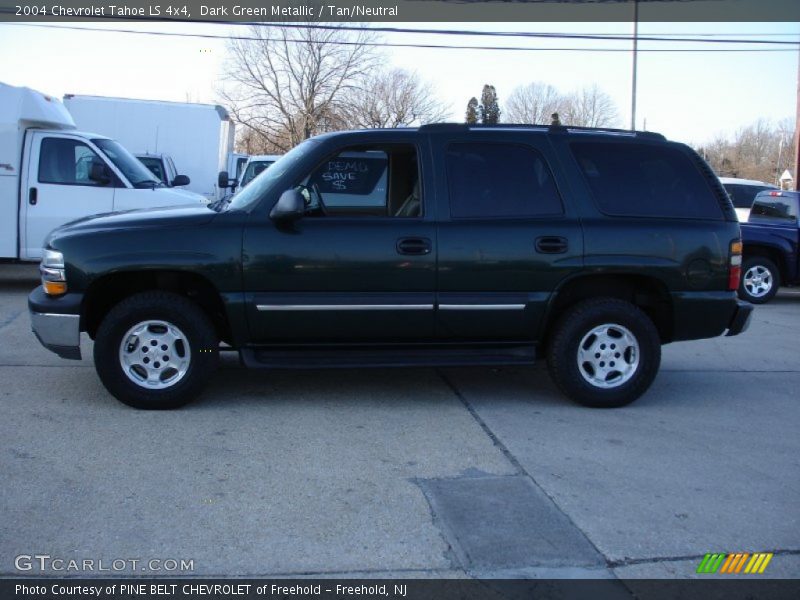 Dark Green Metallic / Tan/Neutral 2004 Chevrolet Tahoe LS 4x4