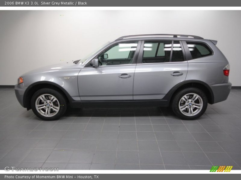 Silver Grey Metallic / Black 2006 BMW X3 3.0i