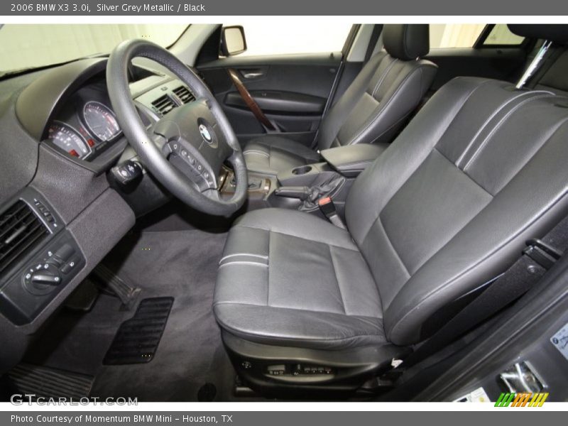 Silver Grey Metallic / Black 2006 BMW X3 3.0i