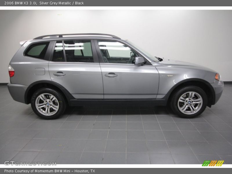 Silver Grey Metallic / Black 2006 BMW X3 3.0i
