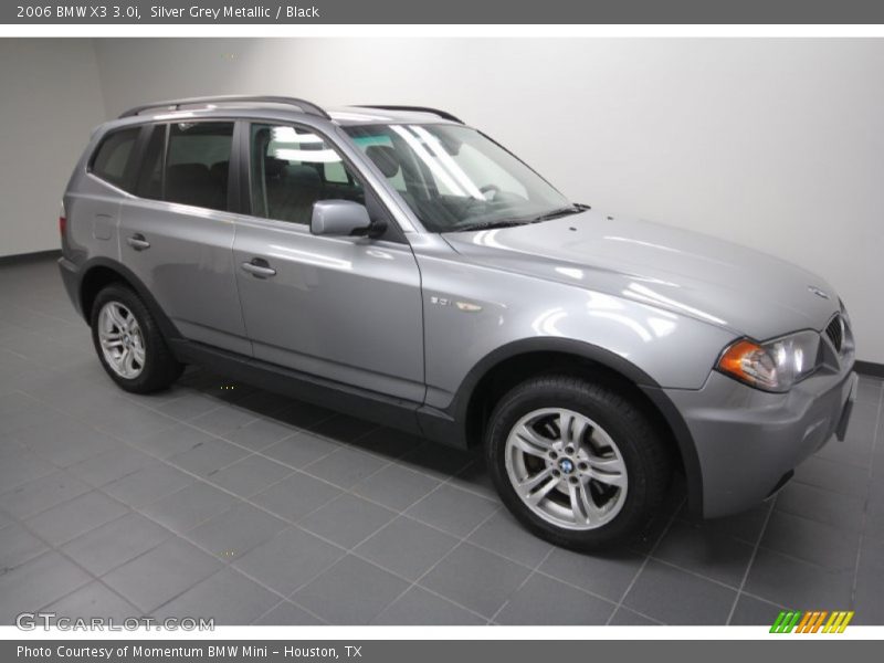 Silver Grey Metallic / Black 2006 BMW X3 3.0i