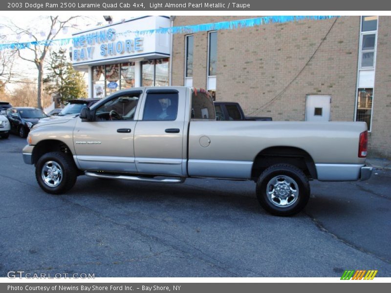 Light Almond Pearl Metallic / Taupe 2003 Dodge Ram 2500 Laramie Quad Cab 4x4