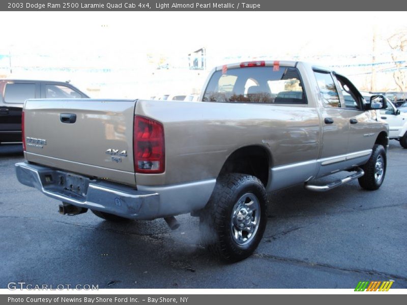 Light Almond Pearl Metallic / Taupe 2003 Dodge Ram 2500 Laramie Quad Cab 4x4