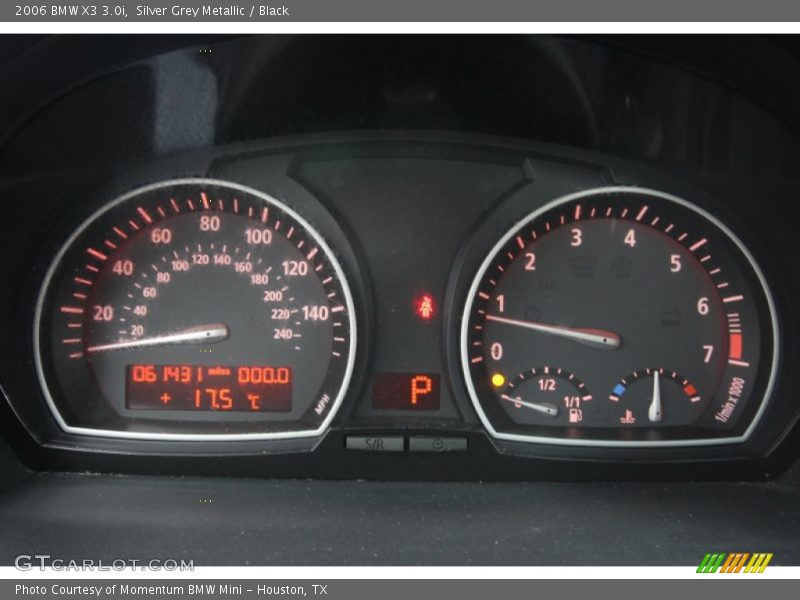 Silver Grey Metallic / Black 2006 BMW X3 3.0i