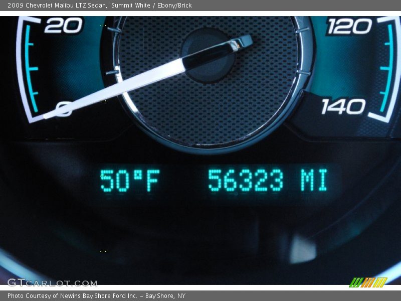 Summit White / Ebony/Brick 2009 Chevrolet Malibu LTZ Sedan