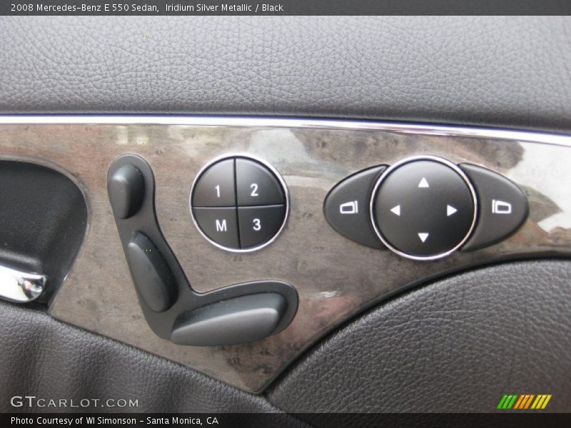 Iridium Silver Metallic / Black 2008 Mercedes-Benz E 550 Sedan