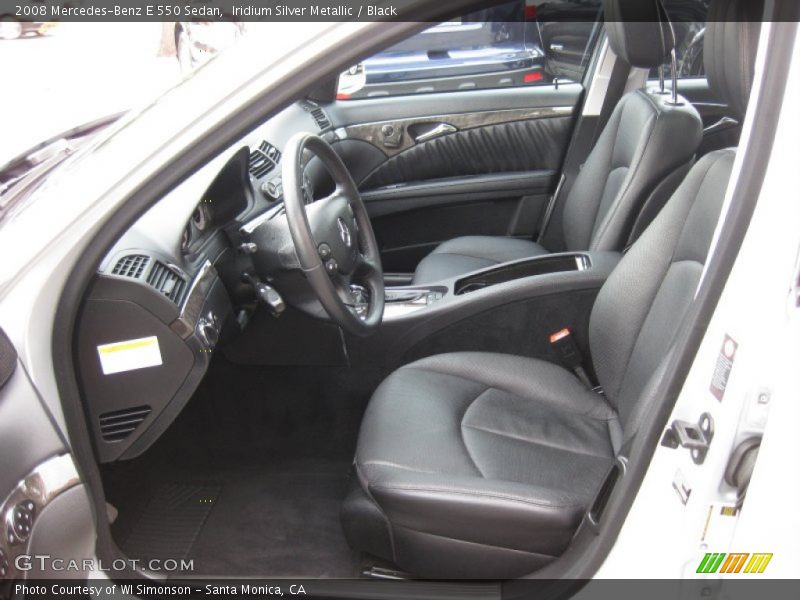 Iridium Silver Metallic / Black 2008 Mercedes-Benz E 550 Sedan