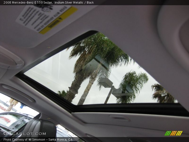 Iridium Silver Metallic / Black 2008 Mercedes-Benz E 550 Sedan