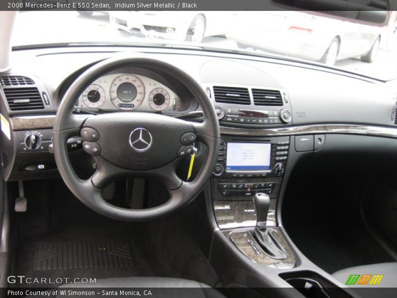 Iridium Silver Metallic / Black 2008 Mercedes-Benz E 550 Sedan