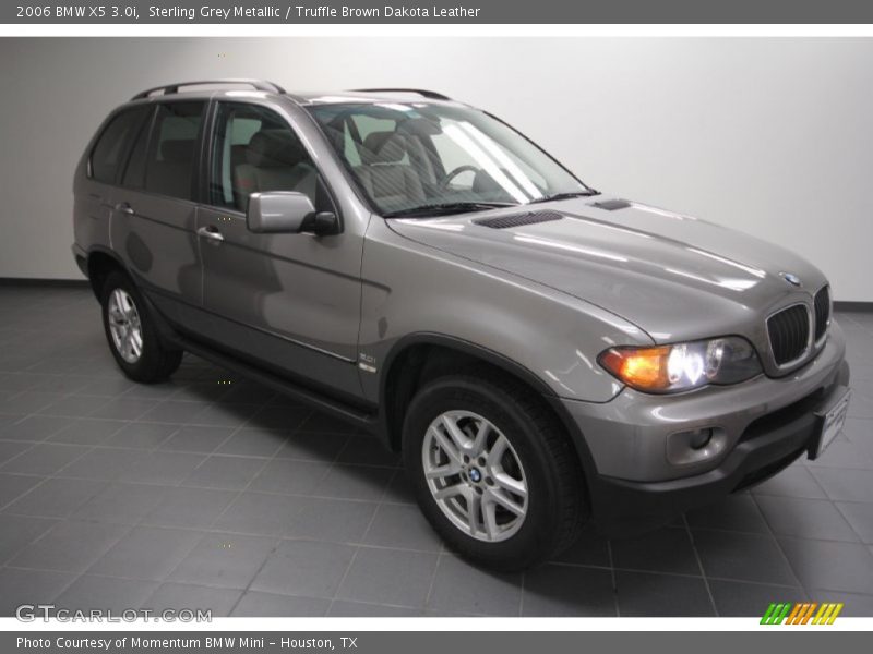 Sterling Grey Metallic / Truffle Brown Dakota Leather 2006 BMW X5 3.0i