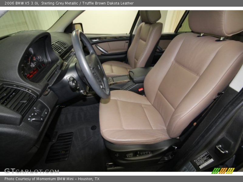 Sterling Grey Metallic / Truffle Brown Dakota Leather 2006 BMW X5 3.0i
