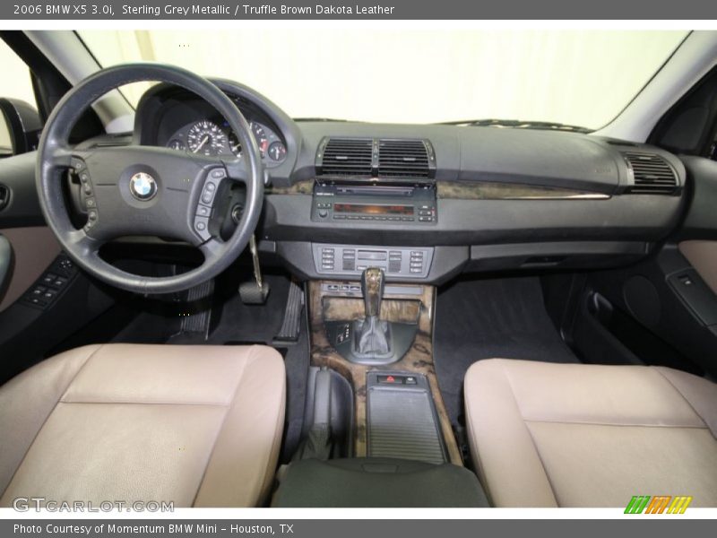 Sterling Grey Metallic / Truffle Brown Dakota Leather 2006 BMW X5 3.0i
