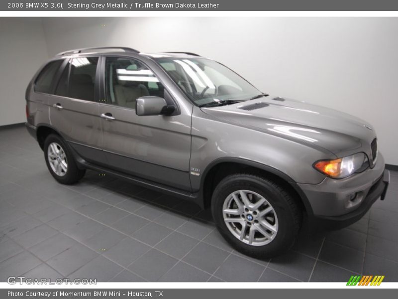 Sterling Grey Metallic / Truffle Brown Dakota Leather 2006 BMW X5 3.0i