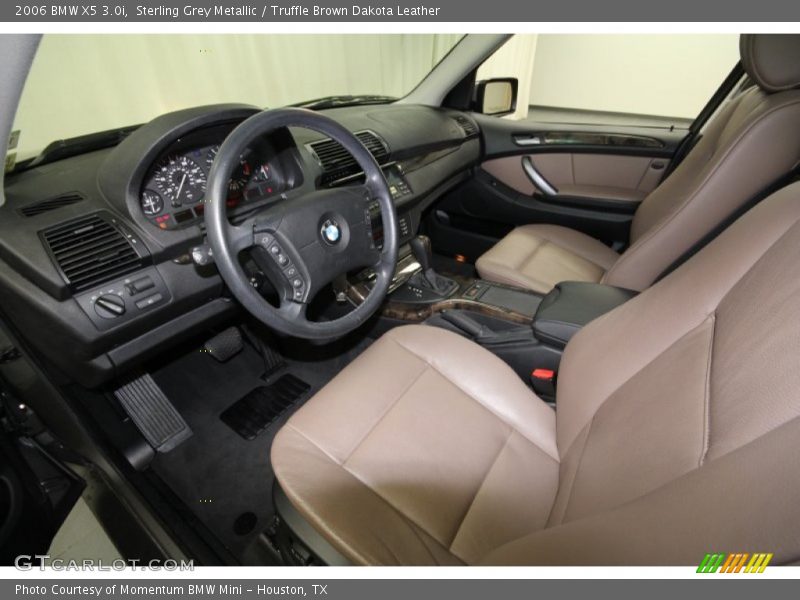 Sterling Grey Metallic / Truffle Brown Dakota Leather 2006 BMW X5 3.0i