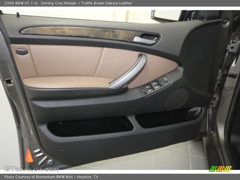 Sterling Grey Metallic / Truffle Brown Dakota Leather 2006 BMW X5 3.0i