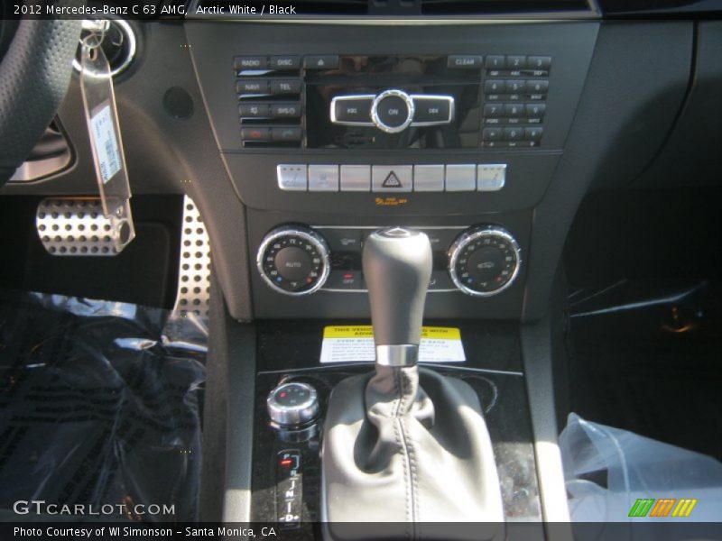 Arctic White / Black 2012 Mercedes-Benz C 63 AMG