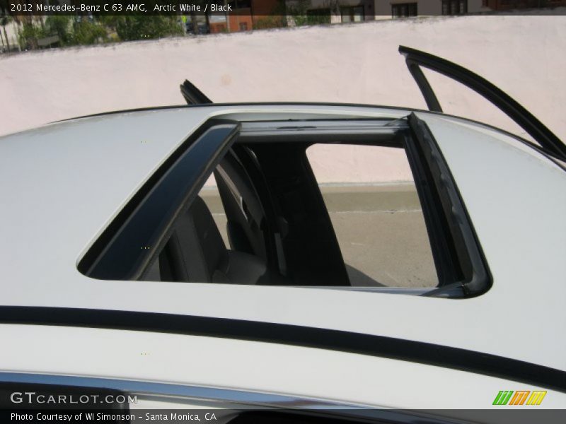Arctic White / Black 2012 Mercedes-Benz C 63 AMG