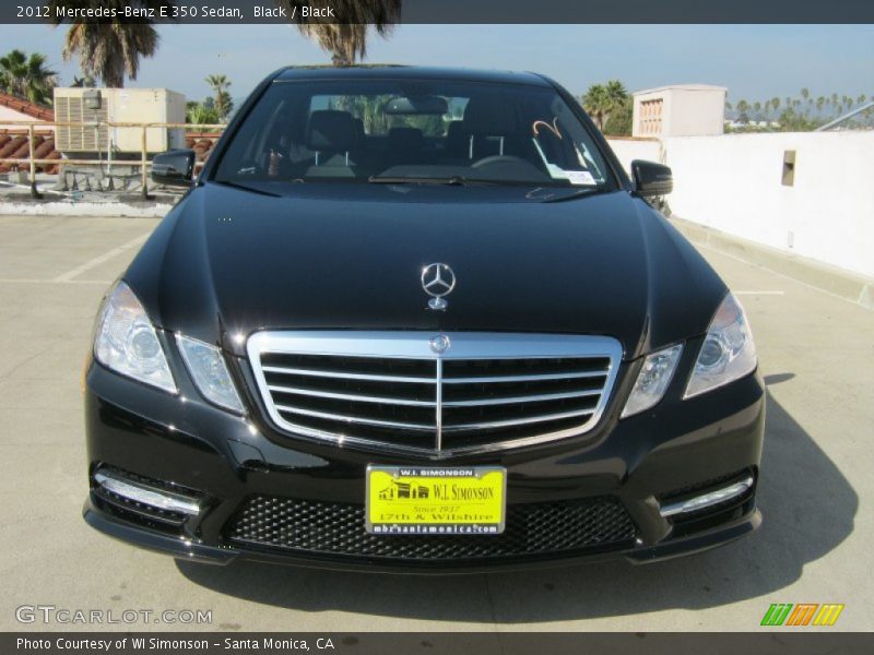 Black / Black 2012 Mercedes-Benz E 350 Sedan