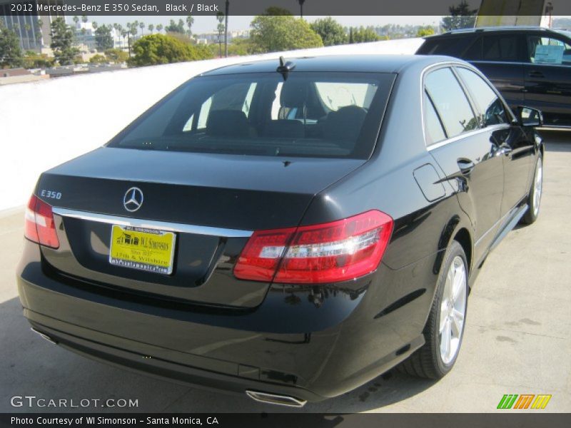 Black / Black 2012 Mercedes-Benz E 350 Sedan