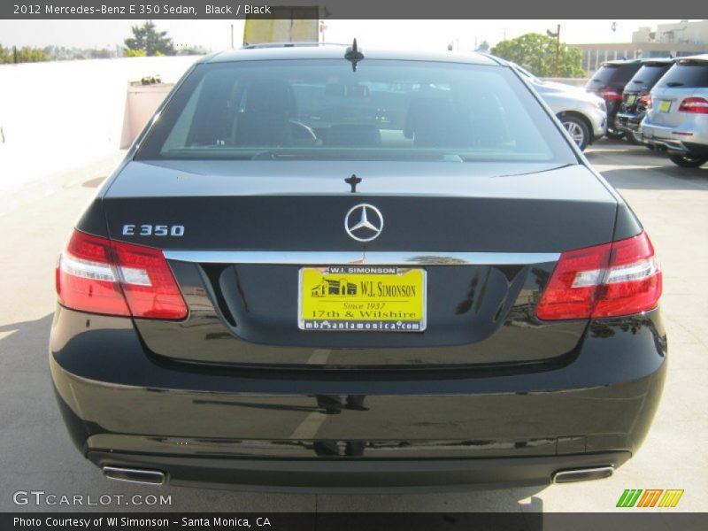 Black / Black 2012 Mercedes-Benz E 350 Sedan