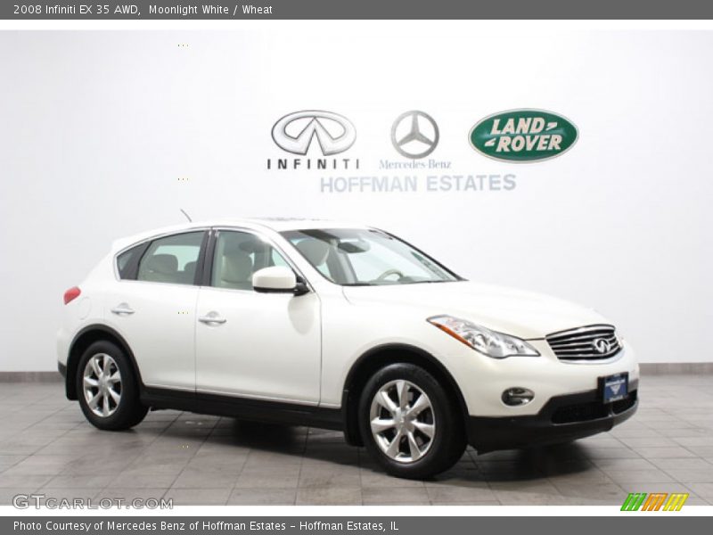 Moonlight White / Wheat 2008 Infiniti EX 35 AWD