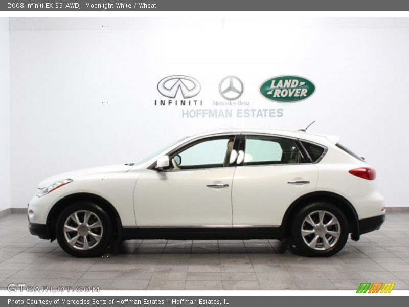 Moonlight White / Wheat 2008 Infiniti EX 35 AWD