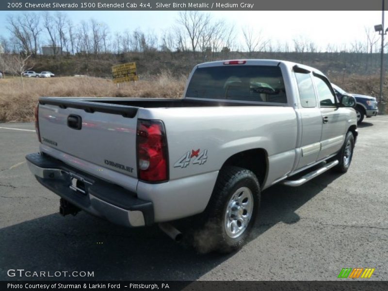 Silver Birch Metallic / Medium Gray 2005 Chevrolet Silverado 1500 Extended Cab 4x4