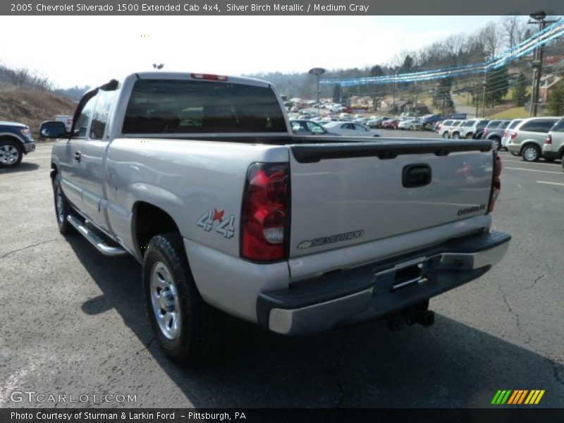 Silver Birch Metallic / Medium Gray 2005 Chevrolet Silverado 1500 Extended Cab 4x4