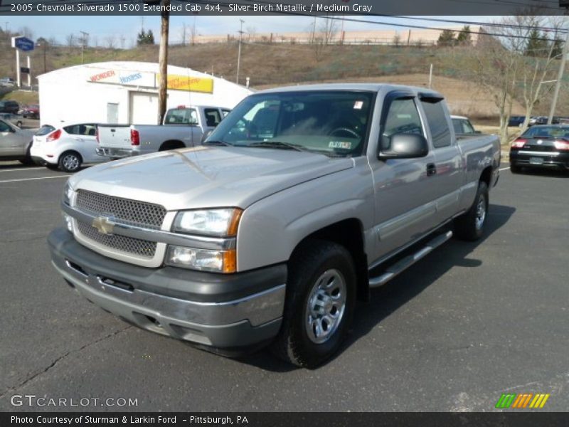 Silver Birch Metallic / Medium Gray 2005 Chevrolet Silverado 1500 Extended Cab 4x4