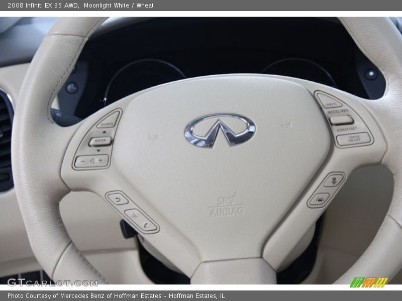 Moonlight White / Wheat 2008 Infiniti EX 35 AWD