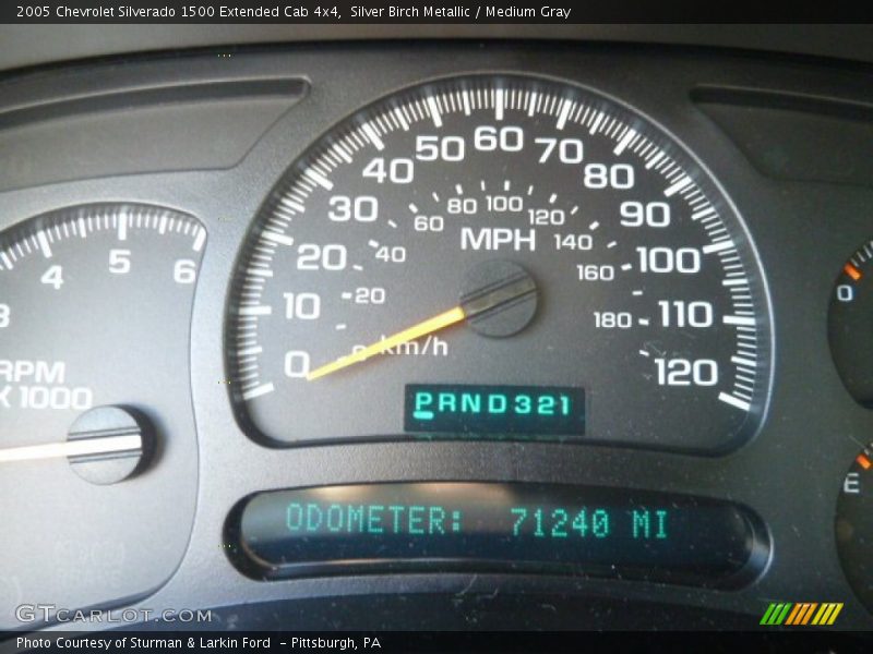 Silver Birch Metallic / Medium Gray 2005 Chevrolet Silverado 1500 Extended Cab 4x4