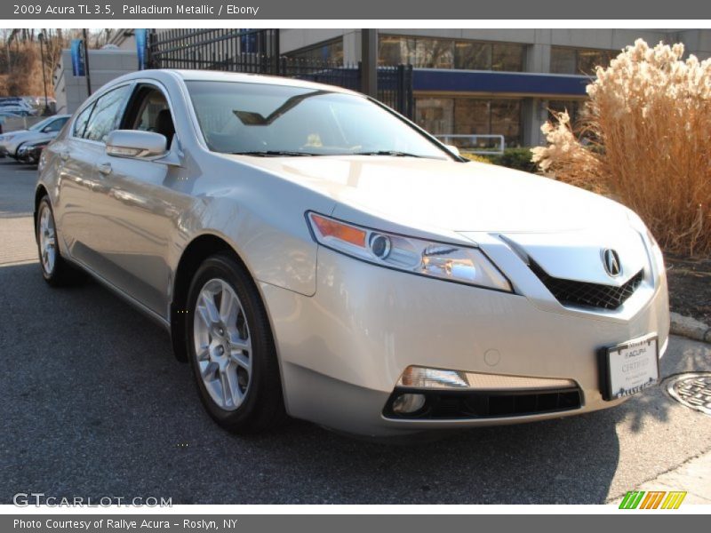 Palladium Metallic / Ebony 2009 Acura TL 3.5