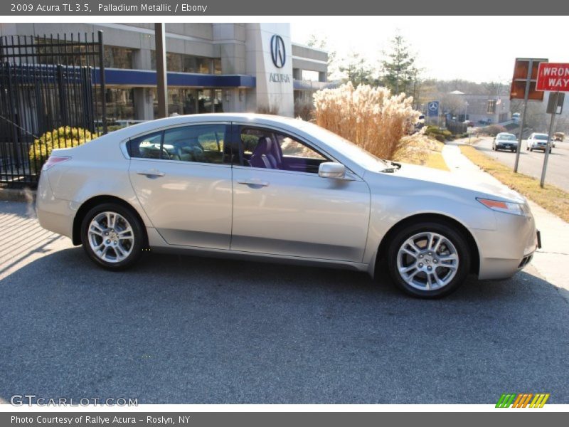 Palladium Metallic / Ebony 2009 Acura TL 3.5