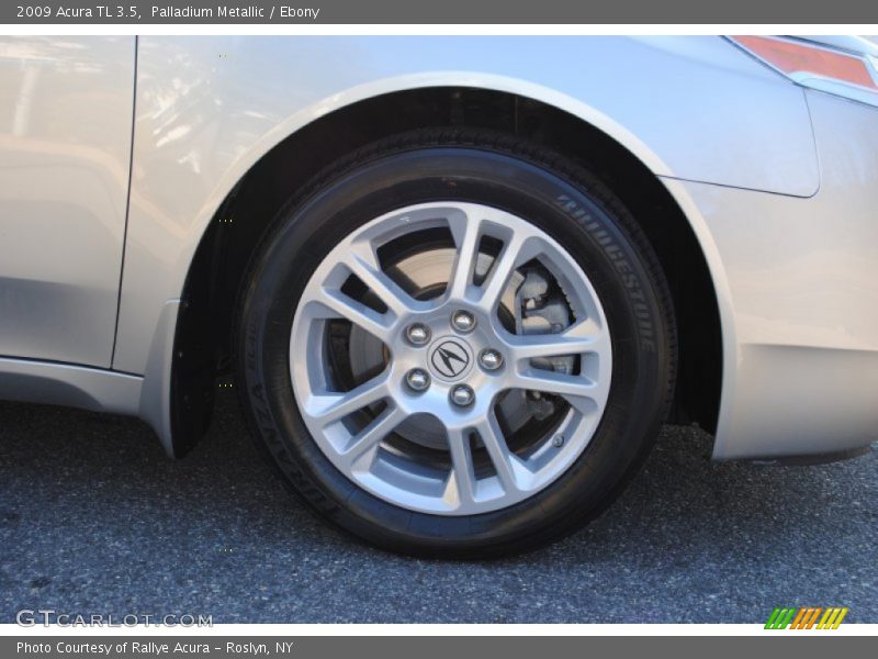 Palladium Metallic / Ebony 2009 Acura TL 3.5