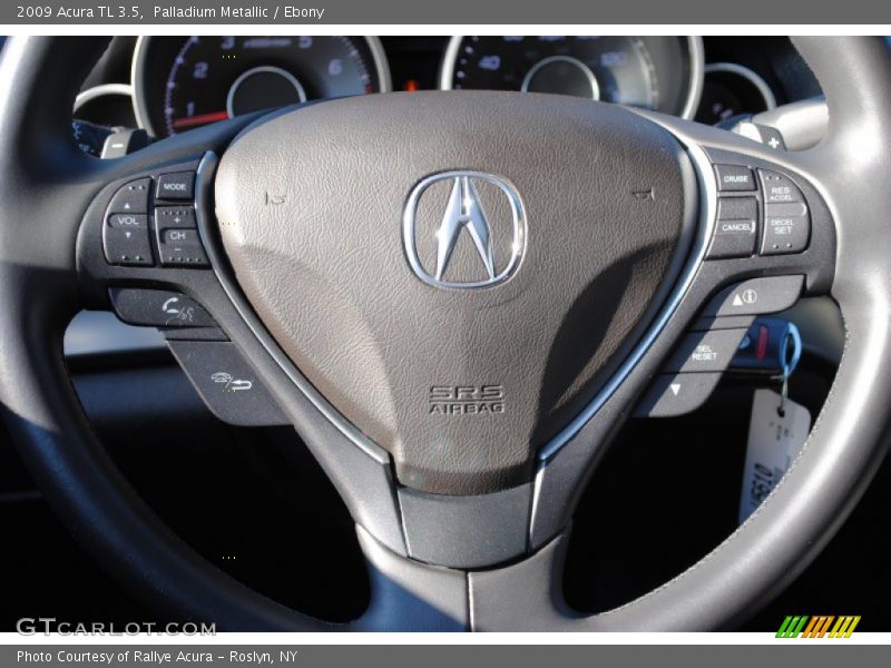 Palladium Metallic / Ebony 2009 Acura TL 3.5