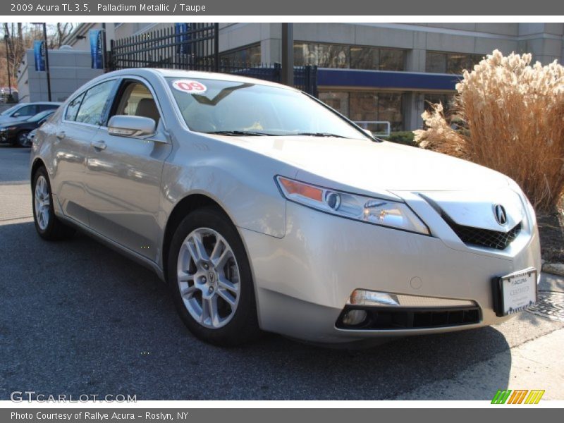 Palladium Metallic / Taupe 2009 Acura TL 3.5