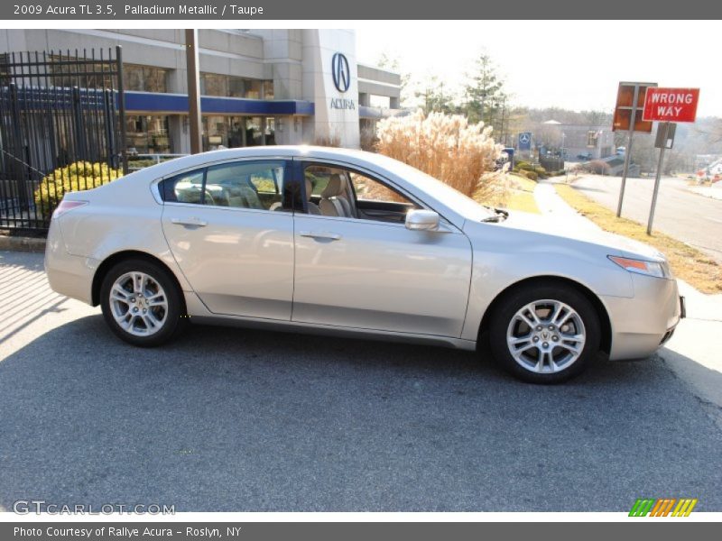 Palladium Metallic / Taupe 2009 Acura TL 3.5