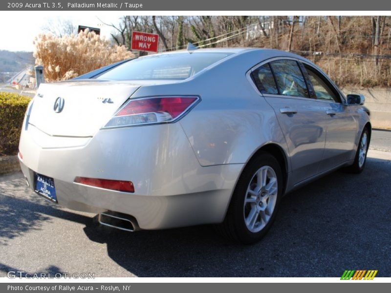 Palladium Metallic / Taupe 2009 Acura TL 3.5