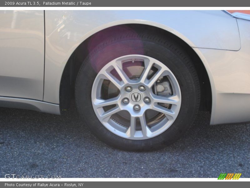 Palladium Metallic / Taupe 2009 Acura TL 3.5