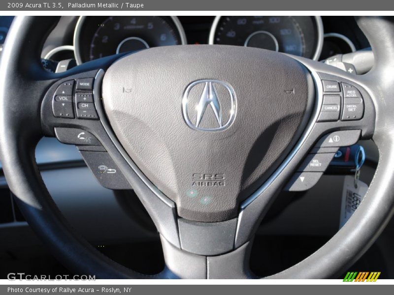 Palladium Metallic / Taupe 2009 Acura TL 3.5