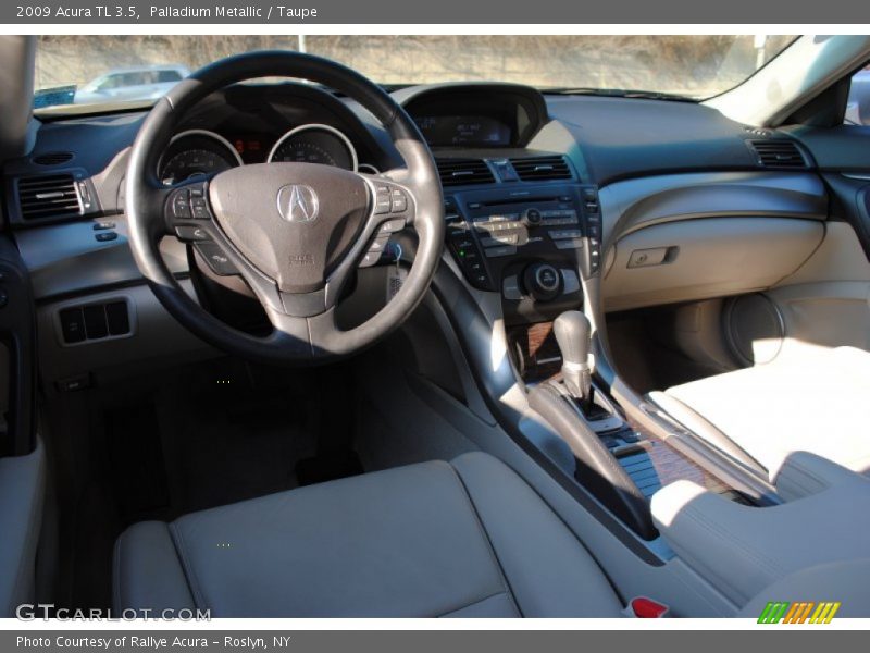 Palladium Metallic / Taupe 2009 Acura TL 3.5