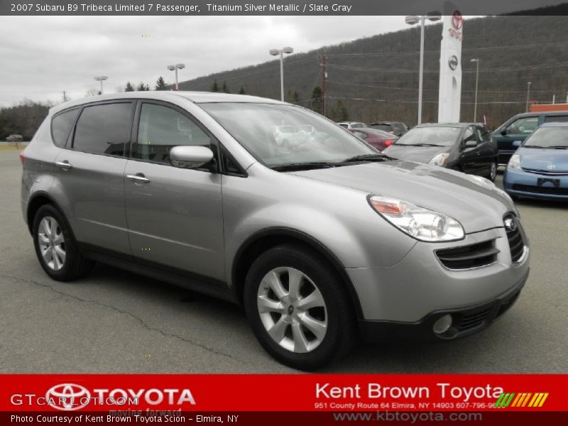 Titanium Silver Metallic / Slate Gray 2007 Subaru B9 Tribeca Limited 7 Passenger