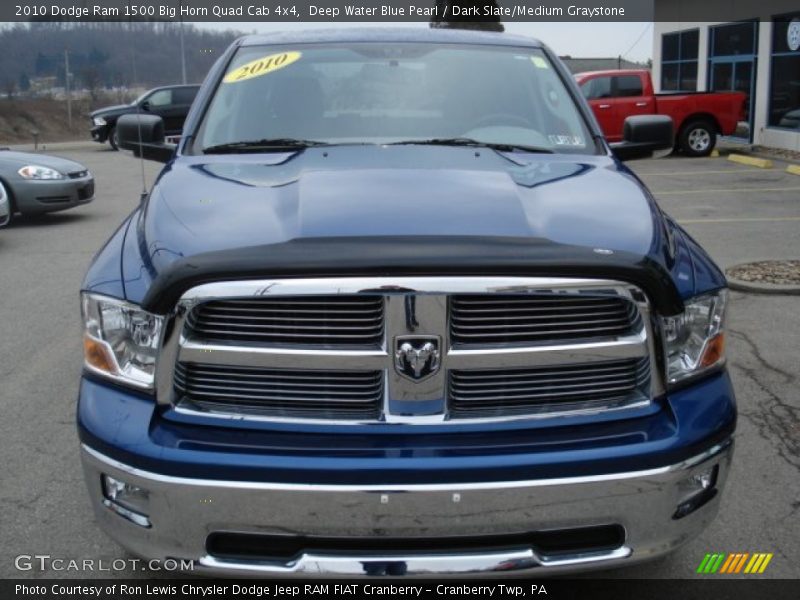 Deep Water Blue Pearl / Dark Slate/Medium Graystone 2010 Dodge Ram 1500 Big Horn Quad Cab 4x4