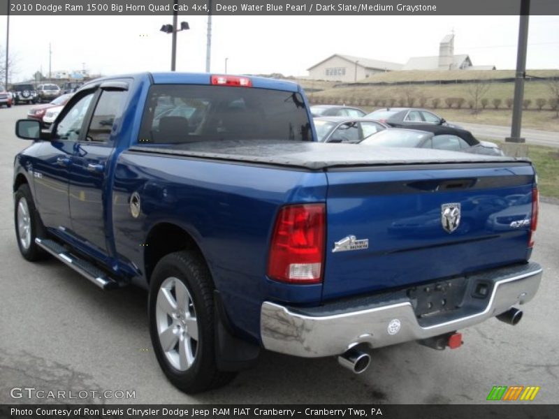 Deep Water Blue Pearl / Dark Slate/Medium Graystone 2010 Dodge Ram 1500 Big Horn Quad Cab 4x4