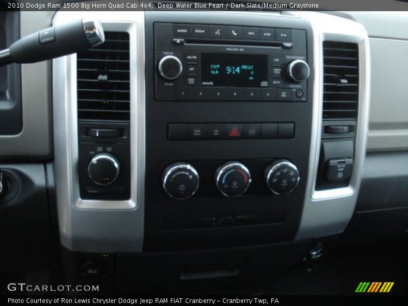 Deep Water Blue Pearl / Dark Slate/Medium Graystone 2010 Dodge Ram 1500 Big Horn Quad Cab 4x4