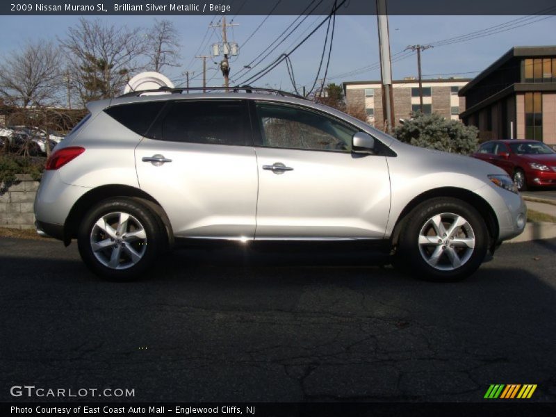 Brilliant Silver Metallic / Beige 2009 Nissan Murano SL