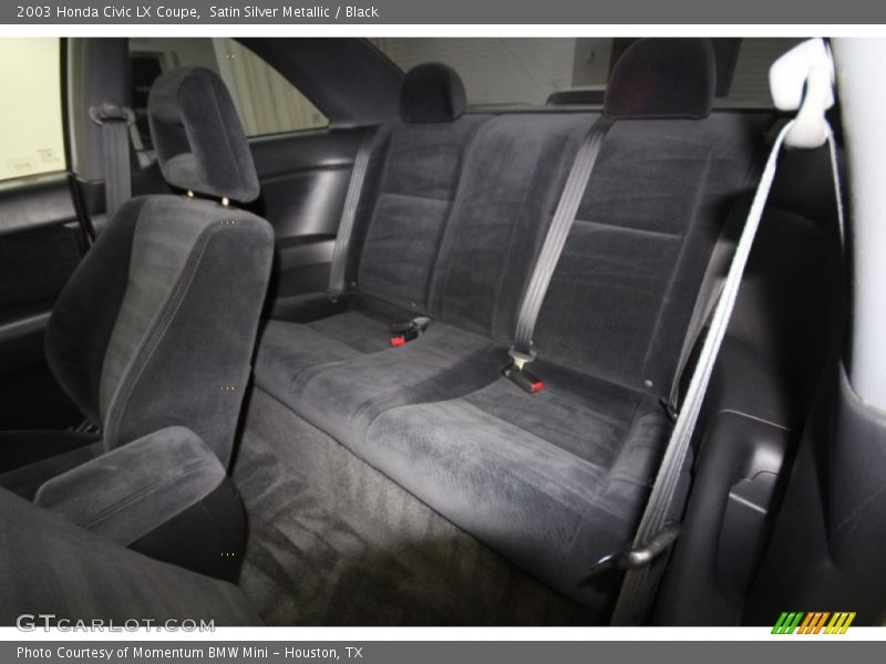 Satin Silver Metallic / Black 2003 Honda Civic LX Coupe