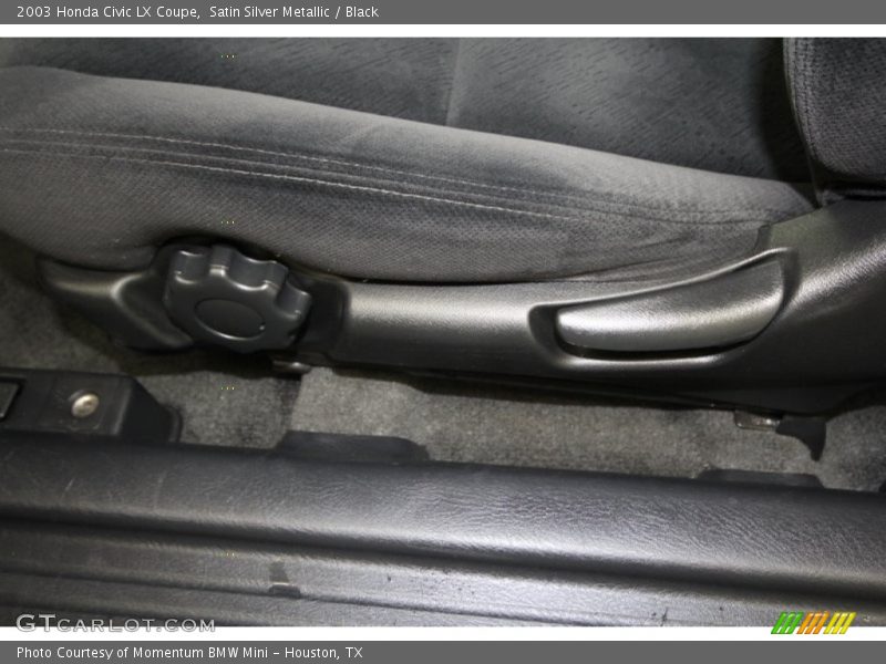 Satin Silver Metallic / Black 2003 Honda Civic LX Coupe