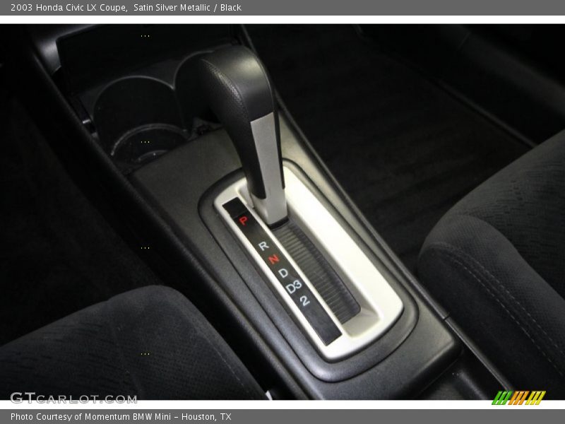 Satin Silver Metallic / Black 2003 Honda Civic LX Coupe