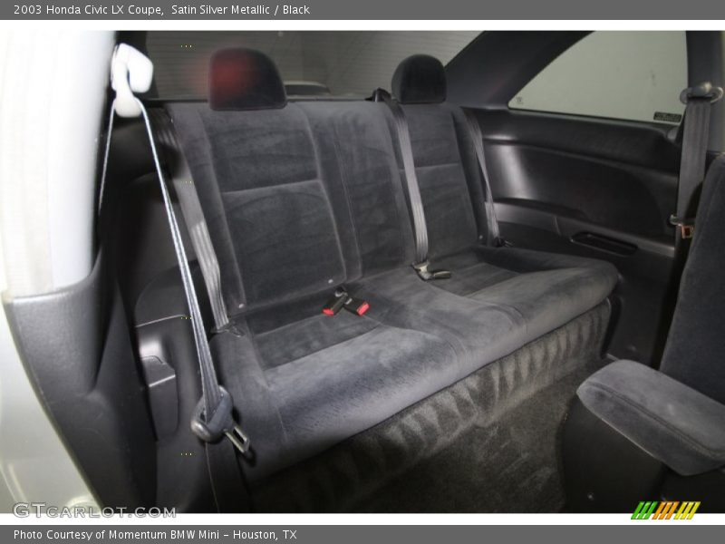 Satin Silver Metallic / Black 2003 Honda Civic LX Coupe